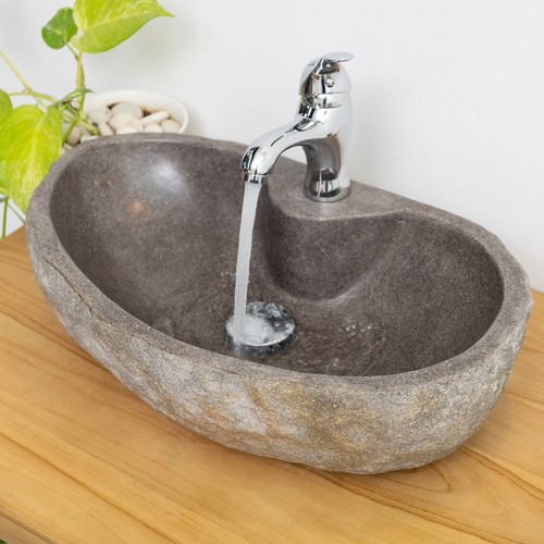 Flussstein waschbecken 40 - waschbecken, ca.