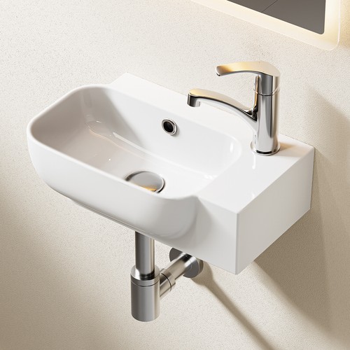 Oval keramik waschbecken - keramik, mini